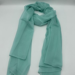 Mint green thin large gauze scarf